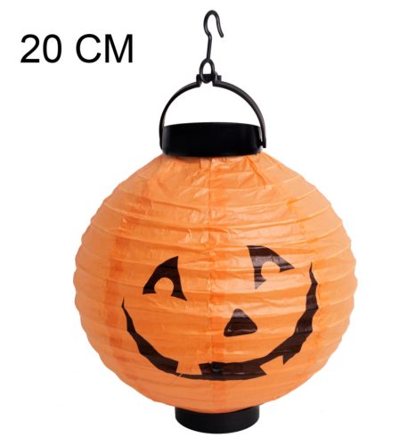 PAPIERLAMPE+LED HÄNGEND ORANGE 20