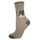 Kinder Knöchelsocken - Baumwollknöchelsocken - 23-26 - Khaki mit Fußballmotiv - Evidence