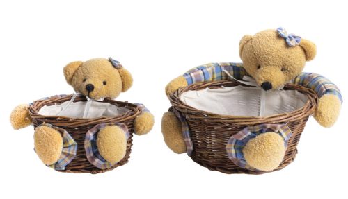 KORB TEDDY KARIERT 2ST