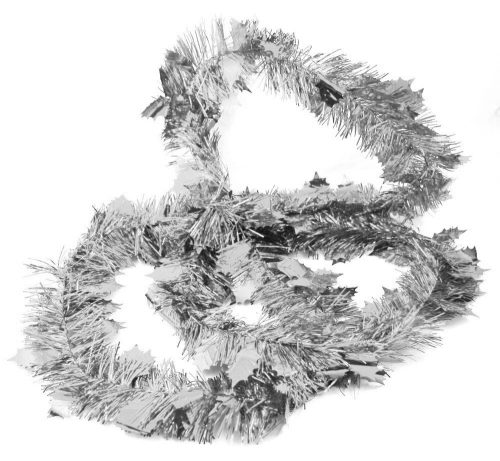 BLATT GIRLANDE/SILBER 270CM