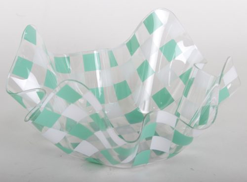 MŰA.PLATE RIM.GRN/WHI18