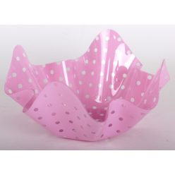 MŰA.PLATE RIM.PINK DOTTY18