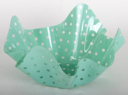 MŰA.PLATE RIM.GREEN DOTTY18