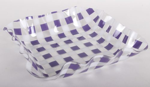 MŰA.PLATE 4SQUARE PURPLE/WHI23