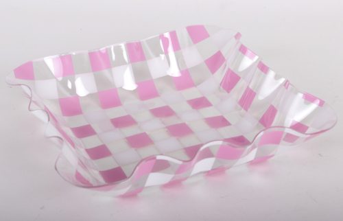 MŰA.PLATE 4SQUARE PINK/WHI18