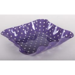 MŰA.PLATE 4SQUARE PURPLE DOT 18