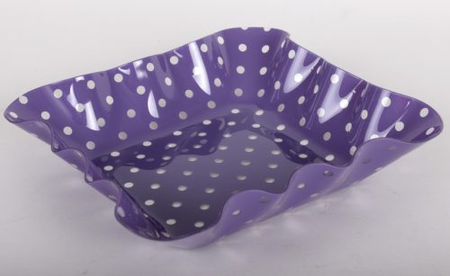 MŰA.PLATE 4SQUARE PURPLE DOT 18