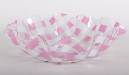 KERAMIKSCHALE ROSA/WEISS22