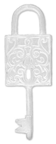 EISEN HAKEN 1-ER SCHLOSS WEIß 3*8