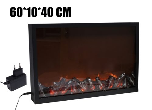 METALL KAMIN FEUER 60*10*40