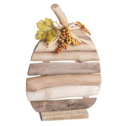 HOLZSCHEIBE KÜRBIS+HERBSTBL17*27