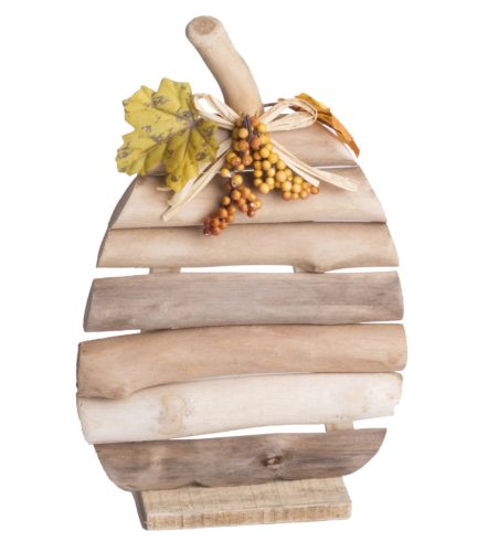 HOLZSCHEIBE KÜRBIS+HERBSTBL17*27
