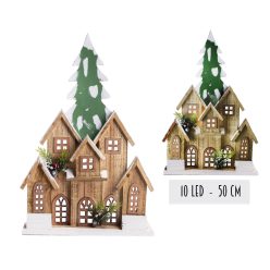 BAUM 5HÄUSER + 10L.+GROßE TANNE 50