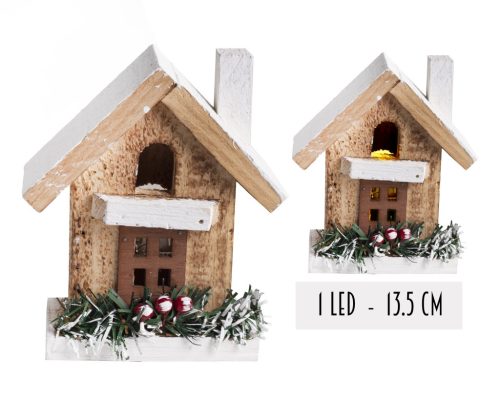 HOLZ HÄUSCHEN+1L.SCHNEE     13,5