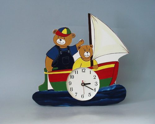 HOLZ.BÄR+SCHIFF UHR 3 SORTI