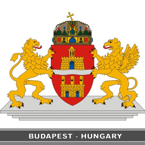 HM.SOUV.BUDAPEST WAPPEN 6*6