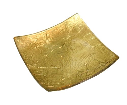 GEPRÄGTE DUFTKERZE GOLD 12*12CM
