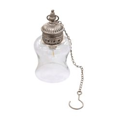 PRÉS.METALL LAMPE+KETTE  BEIGE26