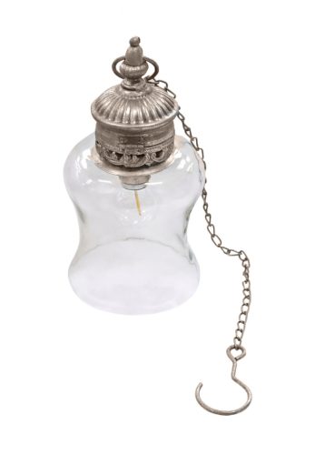 PRÉS.METALL LAMPE+KETTE  BEIGE26
