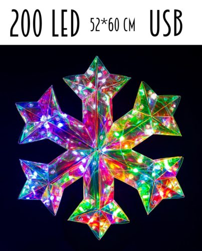 WELT.SCHNEEFLOCKE 200L/USB 52*60