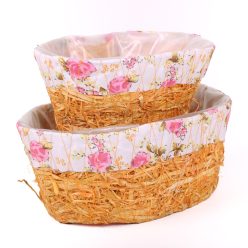 RAFFIA KORB*2 OVAL NARI 23