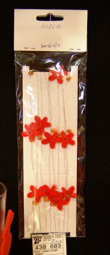 FILZ BLUMENKETTE ROT