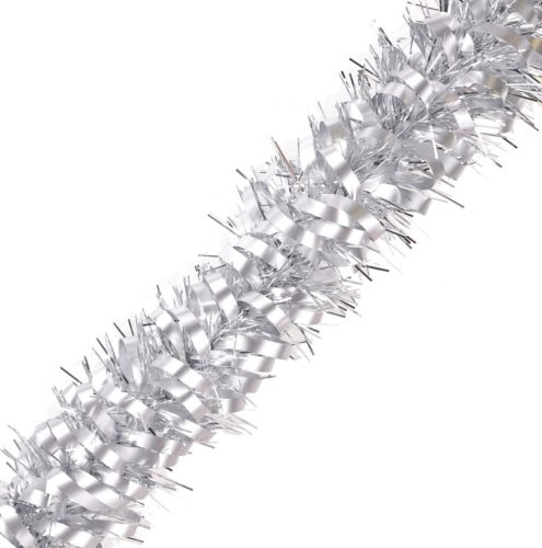 BOA SCHLEIFE+KERZE M.SILBER 9CM