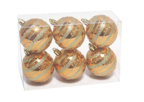KD.KUGEL*6 GOLD/GESTREIFT    6