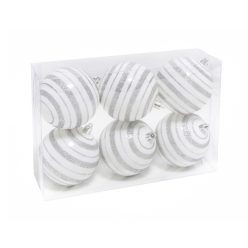 KD.KUGEL*6 WEISS/GESTREIFT    8
