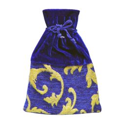 GESCHENKTÜTE BLAU-GOLD 23CM