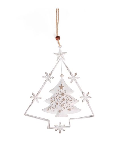METALL LD.TANNENBAUM GOLD/WEISS15*19