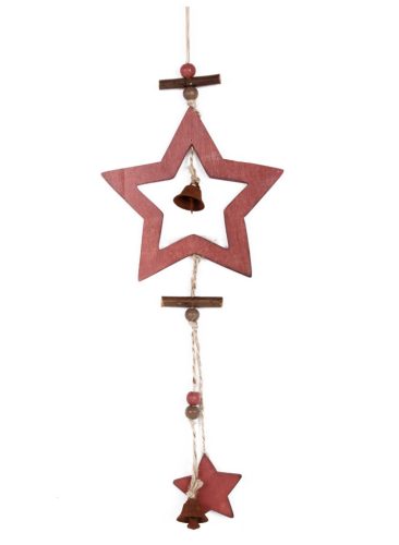 HOLZSTERN LOCH+METALL ROT 42