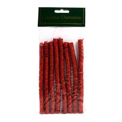 DEKOR KARIERTE SPIRALE*8 ROT