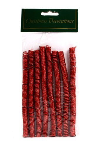 DEKOR KARIERTE SPIRALE*8 ROT