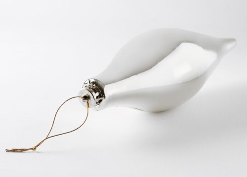 KD.TROPFENFLASCHE WEISS GLÄNZEND30
