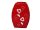 P.HALTER ROT/HERZ 14CM