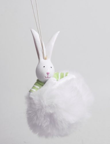 HASE+POMPOM WEISS 7,5*12,5