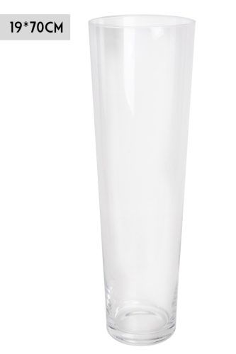 V-FÖRMIGE VASE WASSERKLAR 19*70