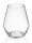 GEBOGENE VASE WASSERKLAR 25*25