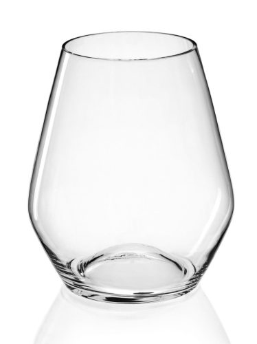 GEBOGENE VASE WASSERKLAR 25*25