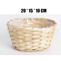 GEFLOCHTEN OVAL NATUR 20*15*10