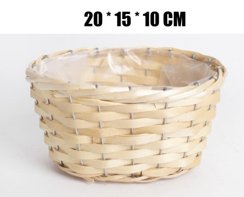 GEFLOCHTEN OVAL NATUR 20*15*10