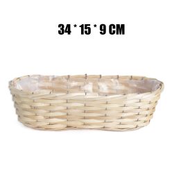 GEFLOCHTEN OVAL NATUR 34*15*9