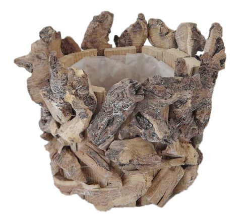 HOLZ WURZELAUFLAGE "V" NATUR23*19