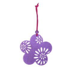FILZ AM KREIS DEKO/BLUMEN-LILA 8