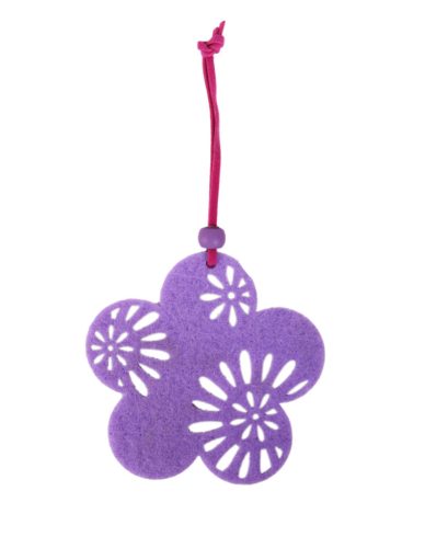 FILZ AM KREIS DEKO/BLUMEN-LILA 8