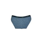 Damen-Zweiteiliges Baumwoll-Sportunterwäsche-Set - Sportslip-mit breiten Trägern-Top - dunkelblau - M