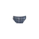 Damen-Zweiteiliges Baumwoll-Sportunterwäsche-Set - Sportslip-mit breiten Trägern-Top - dunkelblau-grau - M
