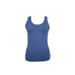   Damen-Zweiteiliges Baumwoll-Sportunterwäsche-Set - Sportslip-mit breiten Trägern-Top - dunkelblau-grau - S