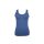 Damen-Zweiteiliges Baumwoll-Sportunterwäsche-Set - Sportslip-mit breiten Trägern-Top - dunkelblau-grau - S